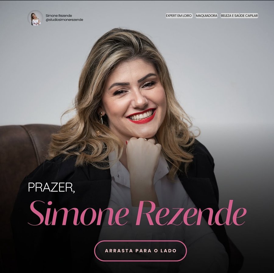 Simone Rezende sorrindo