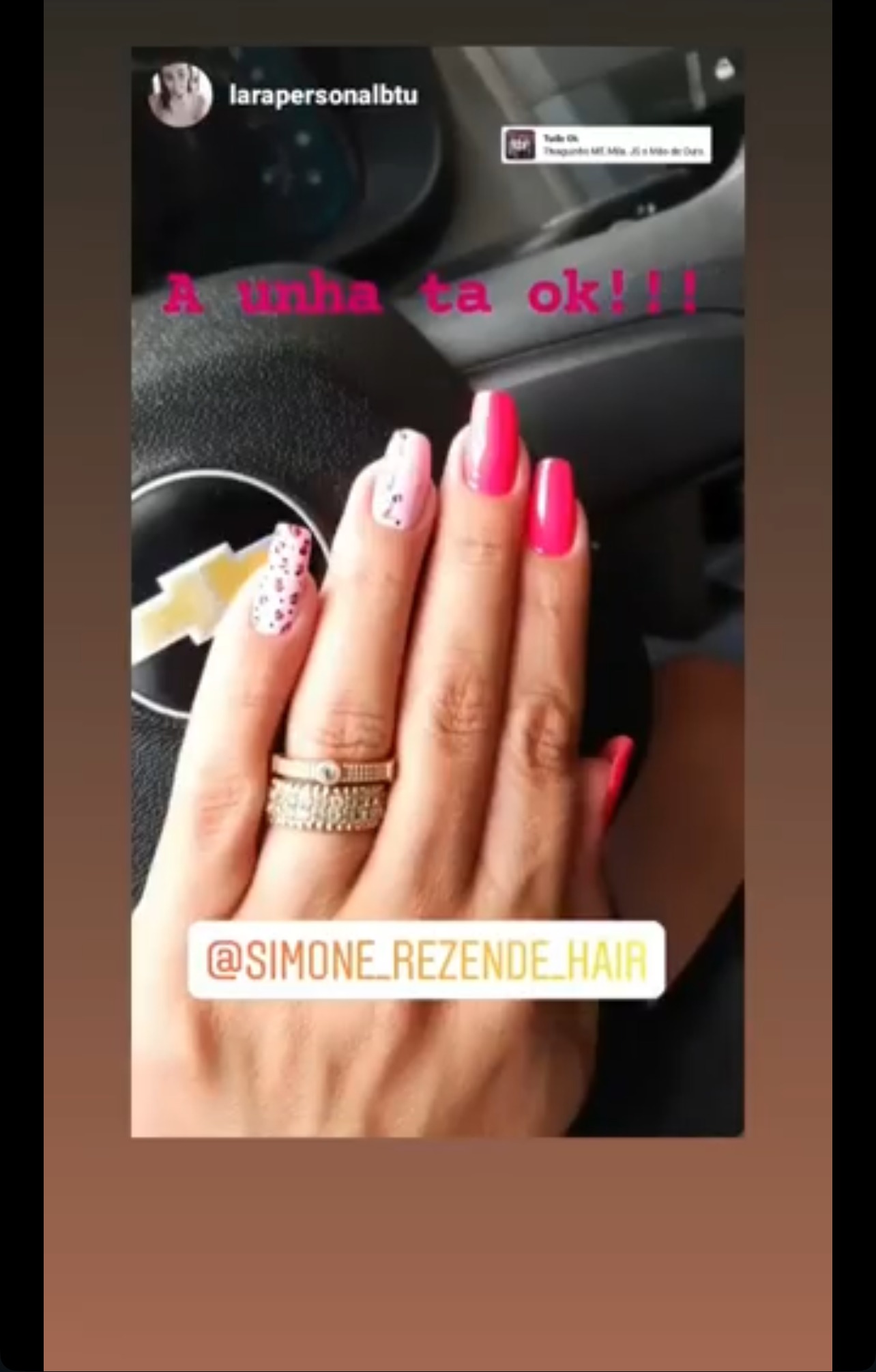 Francesinha colorida em rosa e pink